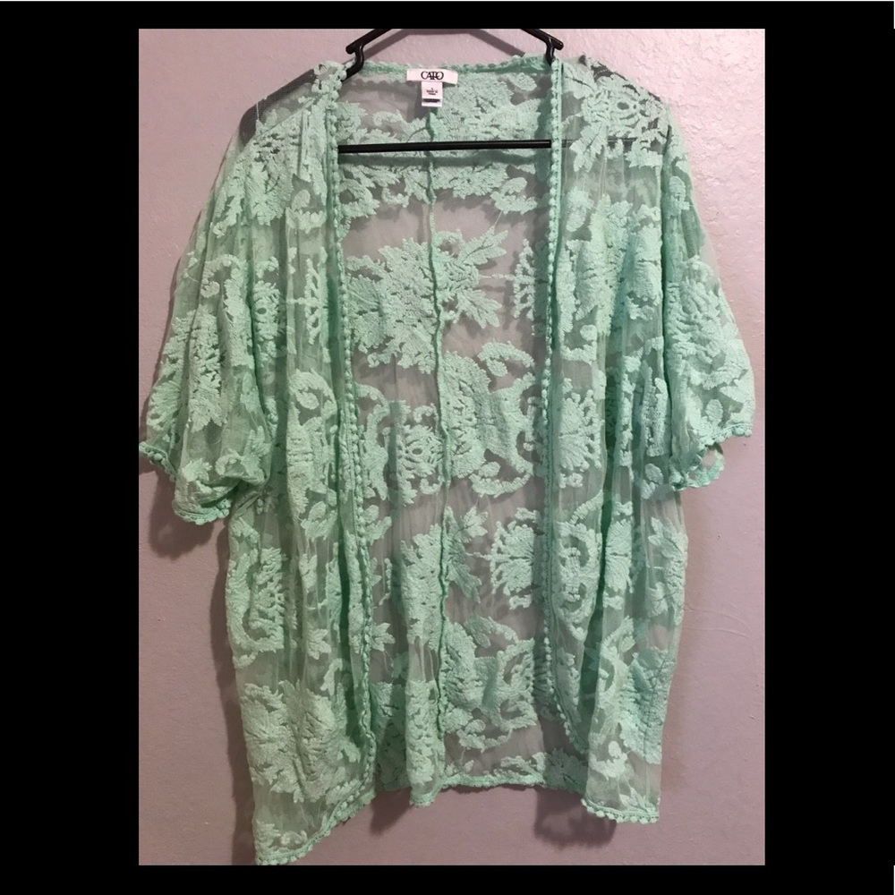 Mint green kimono